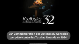 32ème Commémoration des victimes du Génocide perpétré contre les Tutsi, programme des activités commémoratives en Belgique.